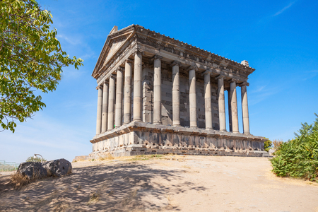 The Garni Temple is a classical Hellenistic temple in Garni in Armeniaの写真素材
