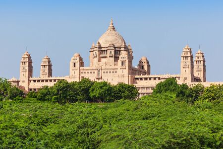 Umaid Bhawan Palace in Jodhpur, Rajasthan, Indiaのeditorial素材