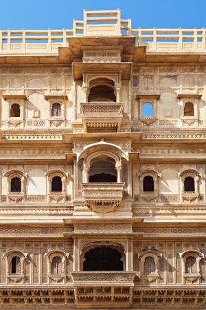 Patwon ki Haveli in Jaisalmer, Rajasthan state in Indiaのeditorial素材