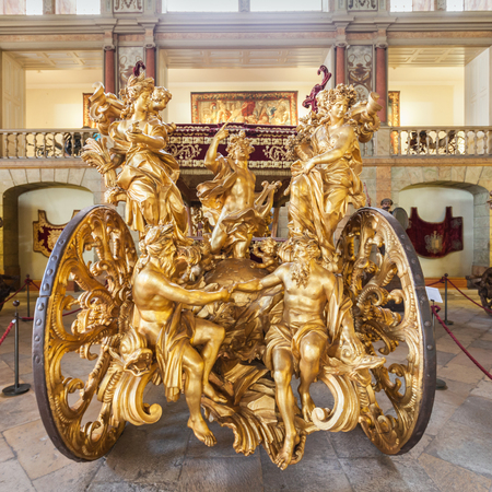 LISBON, PORTUGAL - JUNE 25: National Coach Museum (Museu dos Coches) on June 25, 2014 in Lisbon, Portugalのeditorial素材