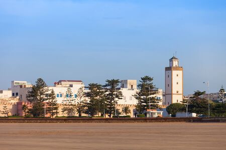 City Tower in Essaouira Medina. Essaouira is a city in the western Moroccan region of Marrakesh Safi, on the Atlantic coast.のeditorial素材