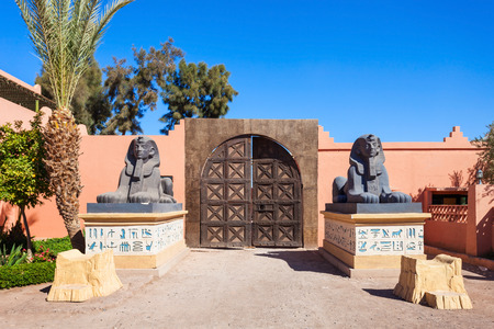 Ouarzazate Atlas Film studios in Morocco. Moroccan Atlas Studios is one of the largest movie studios in the world.のeditorial素材
