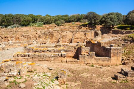 Rabat Chellah ruins. Chellah is a medieval fortified necropolis located in Rabat, Morocco. Rabat is the capital of Morocco.の写真素材