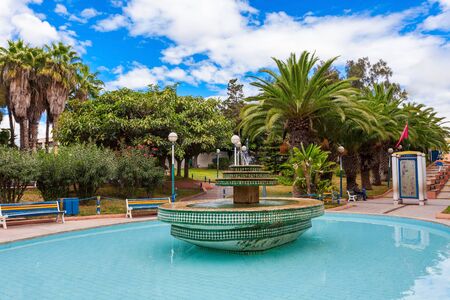 AGADIR, MOROCCO - FEBRUARY 21, 2016: Valley of the Birds (Vallee des Oiseaux) in Agadir, Morocco. Vallee des Oiseaux is a small zoo and nature park.のeditorial素材