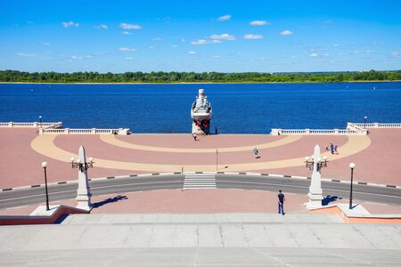 Chkalov ladder (also Volzhskaya staircase) is a staircase in Nizhny Novgorod, which connects the Upper Volga and the Lower Volga embankment, Russia.のeditorial素材