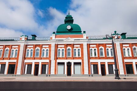 Store on the Lenina Street in the centre of Omsk in Siberia, Russiaの写真素材