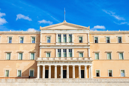 The Hellenic Parliament building on Syntagma Square in Athens, Greeceのeditorial素材