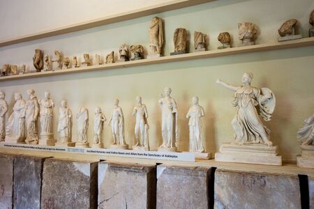 EPIDAURUS, GREECE - OCTOBER 17, 2016: Archaeological Museum of Epidaurus is a museum in Epidaurus, in Argolis on the Peloponnese peninsula in Greece.のeditorial素材