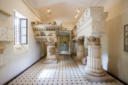 EPIDAURUS, GREECE - OCTOBER 17, 2016: Archaeological Museum of Epidaurus is a museum in Epidaurus, in Argolis on the Peloponnese peninsula in Greece.のeditorial素材