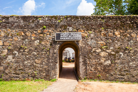 The Batticaloa Fort is the old portuguese fort in the center of Batticaloa city, Sri Lankaの写真素材