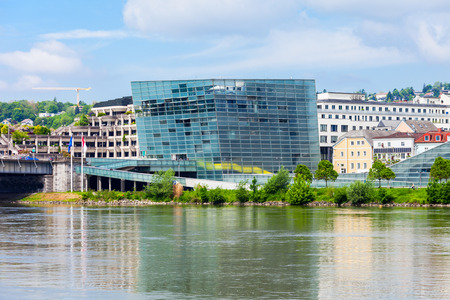 LINZ, AUSTRIA - MAY 15, 2017: The Ars Electronica Center or AEC is a center for electronic arts run by Ars Electronica located in Linz, Austria.のeditorial素材