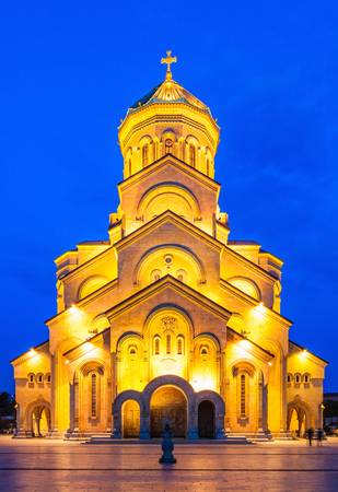 The Holy Trinity Cathedral of Tbilisi (Tsminda Sameba Church) in Tbilisi, Georgia