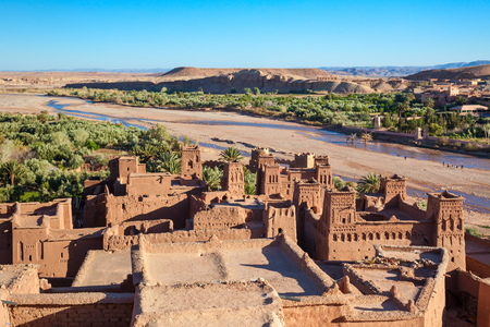 Ait Ben Haddou is a fortified city near ouarzazate in Morocco.の写真素材