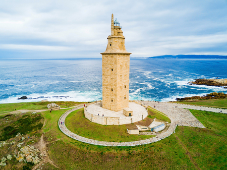 Tower of Hercules or Torre de Hercules is an ancient Roman lighthouse in A Coruna in Galicia, Spain