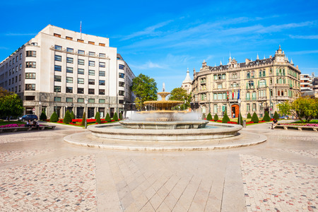Chavarri Palace or Palacio Chavarri is a building around the Moyua Square in Bilbao, Basque Country in northern Spainのeditorial素材