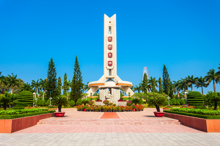 War monument in Bia To Quoc Ghi Cong memorial park in Danang in Vietnamのeditorial素材