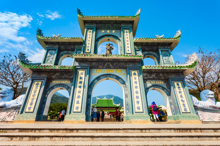 Linh Ung Pagoda in Danang city in Vietnamの写真素材