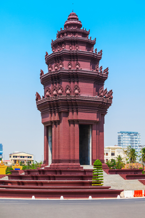The Independence Monument or Vimean Ekareach in Phnom Penh city, capital of Cambodiaのeditorial素材