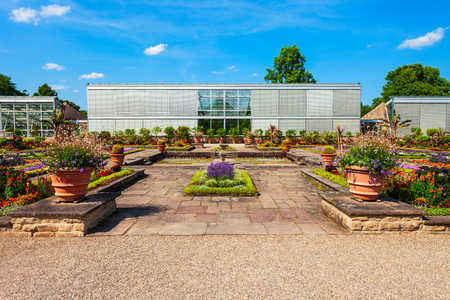 Berggarten botanical garden in Hanover city, Germanyのeditorial素材