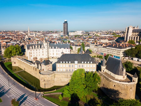 Castle of the Dukes of Brittany or Chateau des ducs de Bretagne is a castle in Nantes city in Franceのeditorial素材