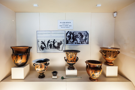 ANTALYA, TURKEY - SEPTEMBER 14, 2014: Antalya Archeological Museum is one of Turkey's largest museums located in Antalya city in Turkeyのeditorial素材