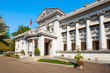 Ho Chi Minh City Museum or Bao Tang Thanh Pho is a historical site and museum in Ho Chi Minh City or Saigon in Vietnamのeditorial素材