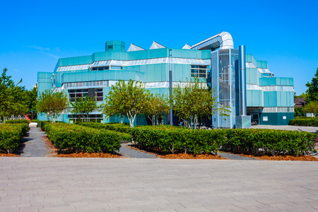 Bonn University modern building in Bonn city, Germanyのeditorial素材