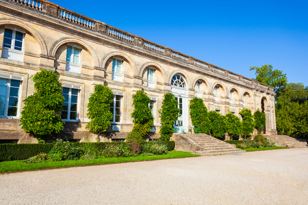 Building in Bordeaux public garden or Jardin public de Bordeaux in Franceのeditorial素材