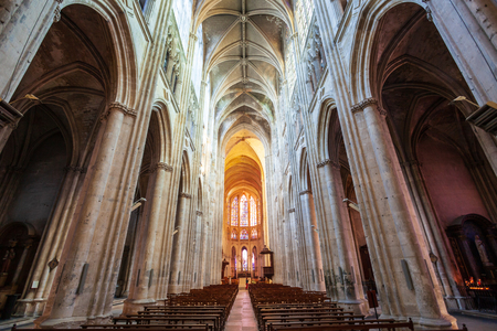 Tours Cathedral, a roman catholic church located in Tours city in the Loire valley of Franceのeditorial素材