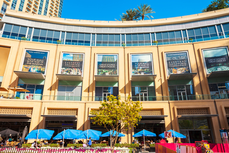 DUBAI, UAE - FEBRUARY 26, 2019: The Dubai Mall Marina is on of the largest shopping mall in the world located in Dubai city in UAEのeditorial素材