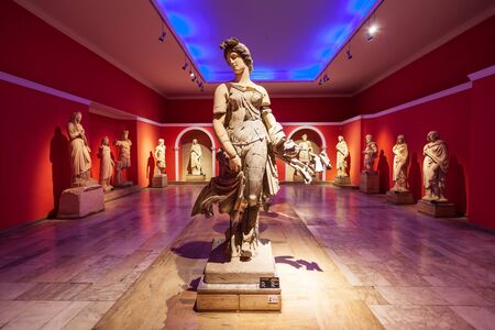 ANTALYA, TURKEY - SEPTEMBER 14, 2014: Antalya Archeological Museum is one of Turkey's largest museums located in Antalya city in Turkeyのeditorial素材