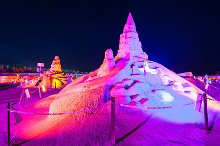 ANTALYA, TURKEY - SEPTEMBER 12, 2014: Sandland or Sand Sculpture Museum is an open air museum...