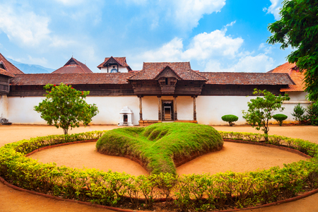 Padmanabhapuram Palace is a travancore era ancient palace in Padmanabhapuram village near Kanyakumari in Tamil Nadu in Indiaのeditorial素材