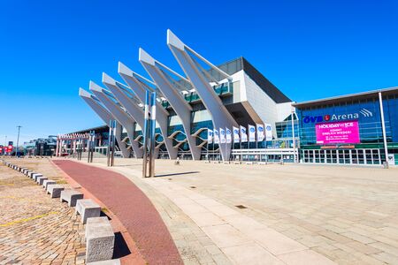 BREMEN, GERMANY - JULY 06, 2018: OVB Arena or Stadthalle Bremen is the largest indoor arena in Bremen, Germanyのeditorial素材