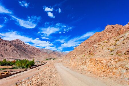 Scenic mountain landscape in Ladakh, Himalaya in India