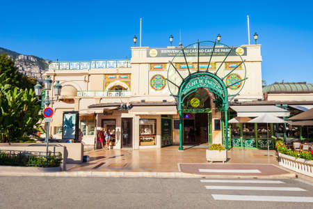 MONACO - SEPTEMBER 26, 2018: Casino Cafe de Paris in Monte Carlo in Monacoのeditorial素材