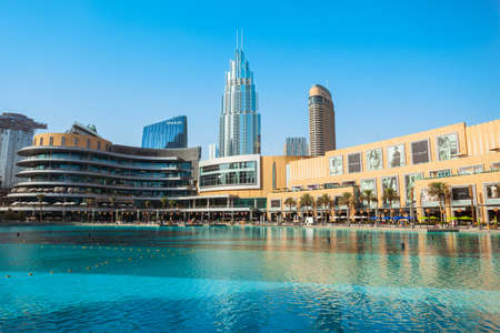 DUBAI, UAE - FEBRUARY 24, 2019: The Dubai Mall is the second largest shopping mall in the world located in Dubai in UAEのeditorial素材