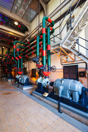 LISBON, PORTUGAL - JUNE 25, 2014: Tejo Power Station or Electricity Museum is a cultural science centre in Lisbon city, Portugalのeditorial素材