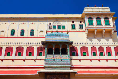 Chandra Mahal Palace at City Palace in Jaipur city in Rajasthan state of Indiaのeditorial素材