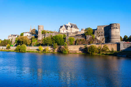 Chateau Angers is a castle in Angers city in Loire Valley, western in Franceのeditorial素材