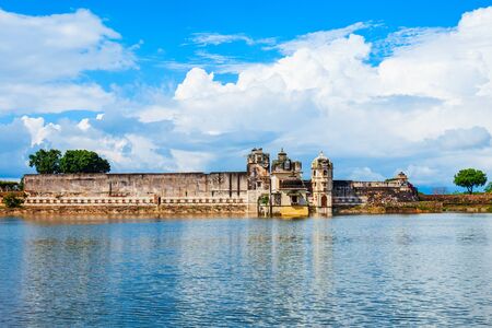 Maharani Shri Padmini Palace in Chittor Fort in Chittorgarh city, Rajasthan state of Indiaの写真素材
