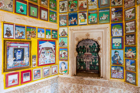 KOTA, INDIA - SEPTEMBER 21, 2019: Kotah Garh City Palace Museum interior. It is located in Kota city...