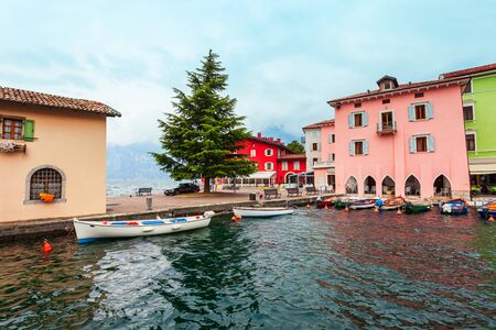 Torbole is a town near Riva del Garda at the northern tip of the Lake Garda in the Trentino Alto Adige region in Italy.の写真素材