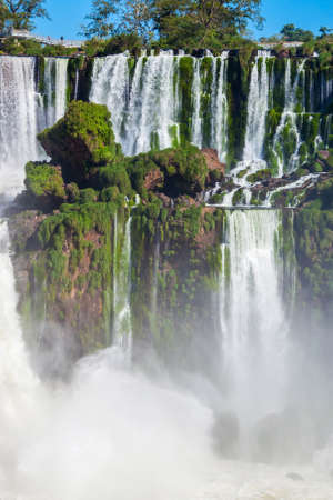 Iguazu Falls are waterfalls of the Iguazu River on the border of the Argentina and the Brazil. Its one of the New 7 Wonders of Nature.の写真素材