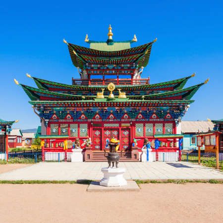 Ivolginsky datsan monastery is the Buddhist Temple located near Ulan-Ude city in Buryatia, Russia
