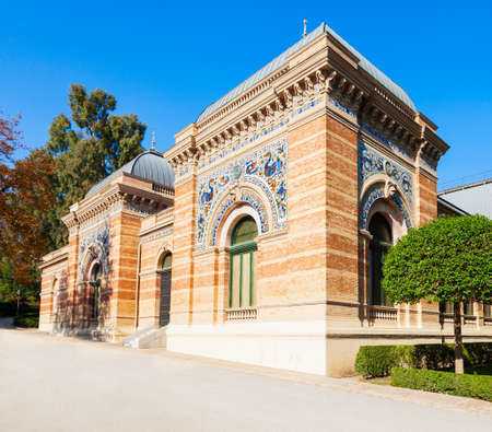 Palacio de Velazquez or Velazquez Palace in the Buen Retiro Park, one of the largest parks of Madrid...