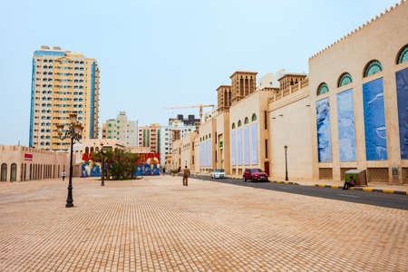 SHARJAH, UAE - MARCH 01, 2019: The Sharjah Art Museum is located in the centre of Sharjah city in...