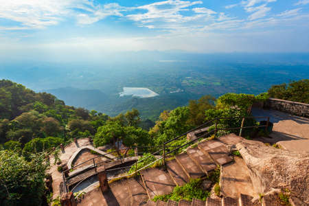 Honeymoon sunset point aerial panoramic view, Mount Abu. Mount Abu is a hill station in Rajasthan...