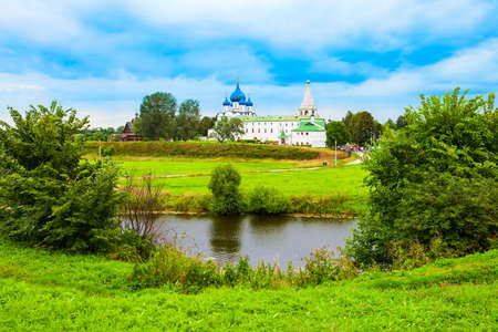 The Suzdal Kremlin is the oldest part of the Russian city of Suzdal, Golden Ring of Russiaの写真素材