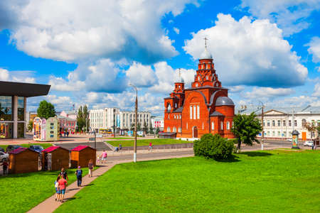 VLADIMIR, RUSSIA - AUGUST 09, 2020: Holy Trinity Troitskaya Church in the centre of Vladimir city, Golden Ring of Russiaのeditorial素材